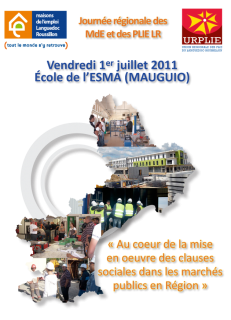 Clauses sociales dans les marchés publics